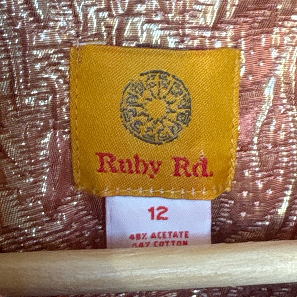 Ruby Rd metallic accent coat - Picture 2 of 5